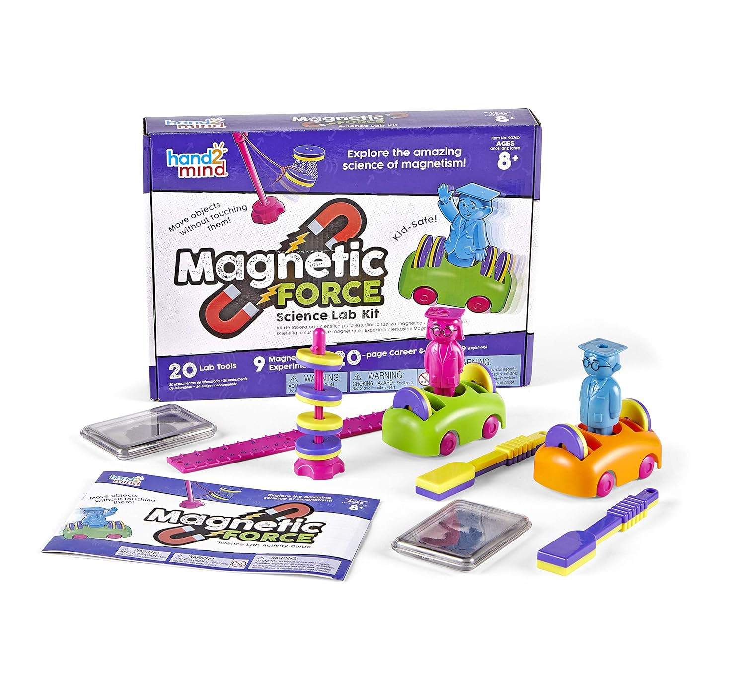 Magnetic Science Kit for Kids 8-12, Kids Science Kit with Fact-Filled Guide, Mak