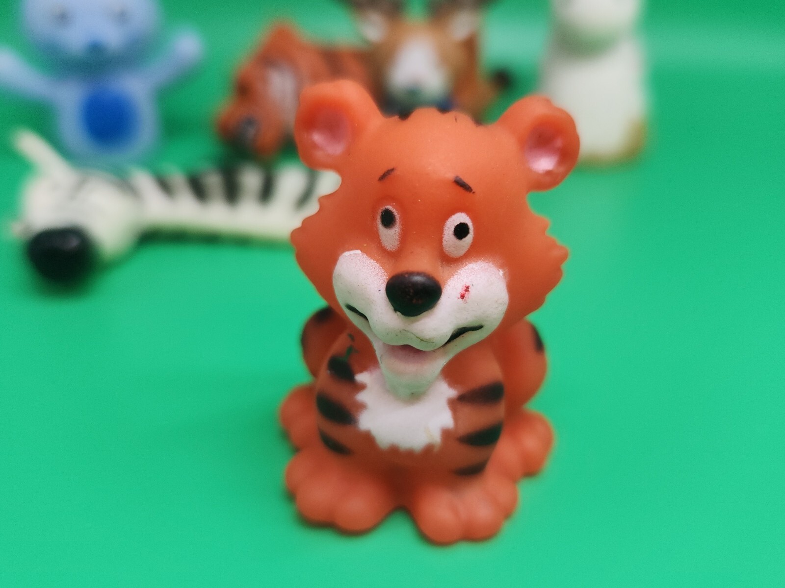 Tiger Zebra Bunny Rabbit Reindeer Unicorn Animal Finger Puppet Wiggler Toy Lot