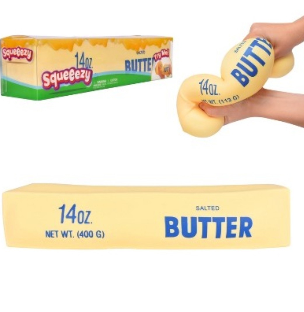 Sunny Days SQUEEEZY 14oz Salted Butter Squishy Toy