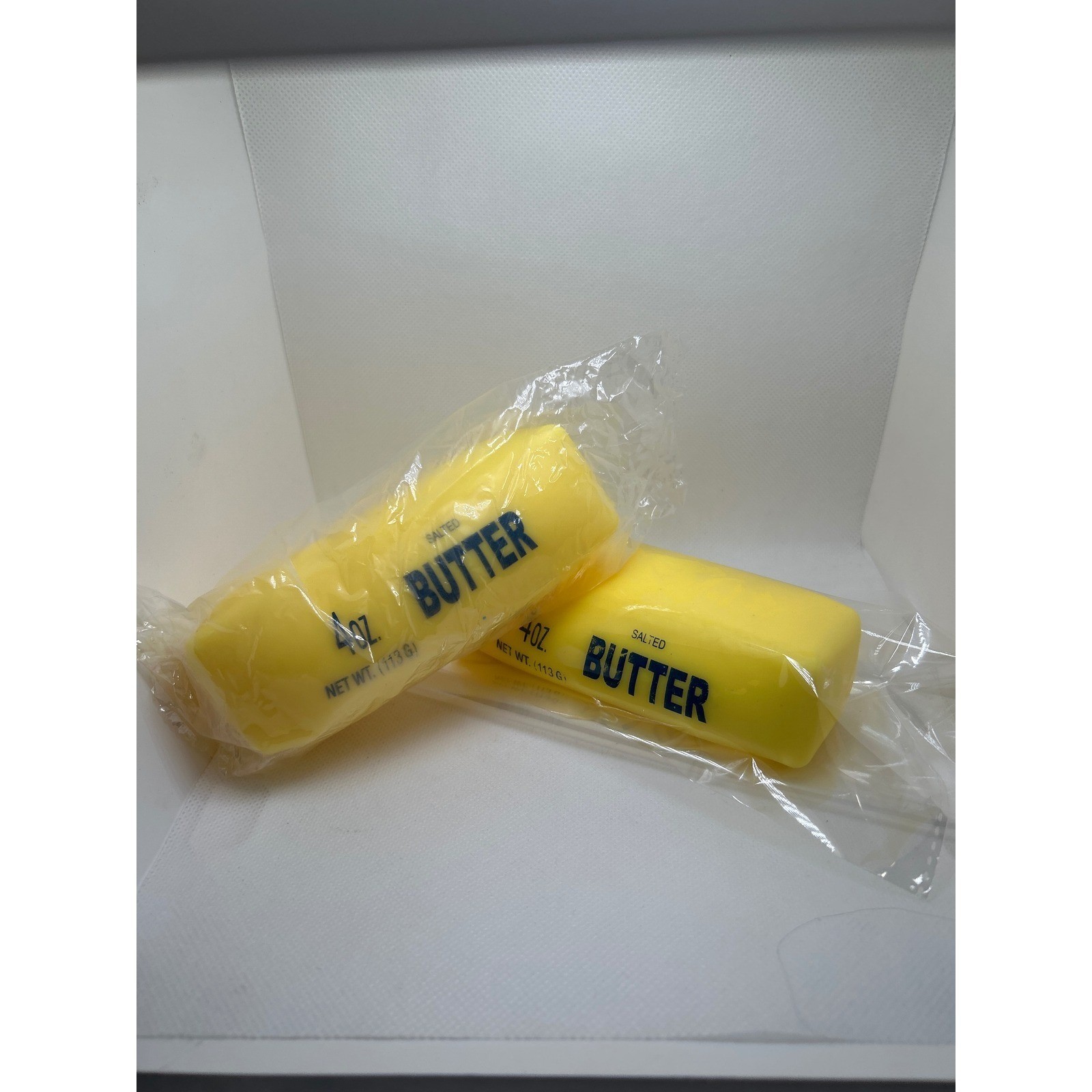 Novelty Butter Stick Squishy Stress Toys Lot of 2 Sensory Fidget Gag Gift