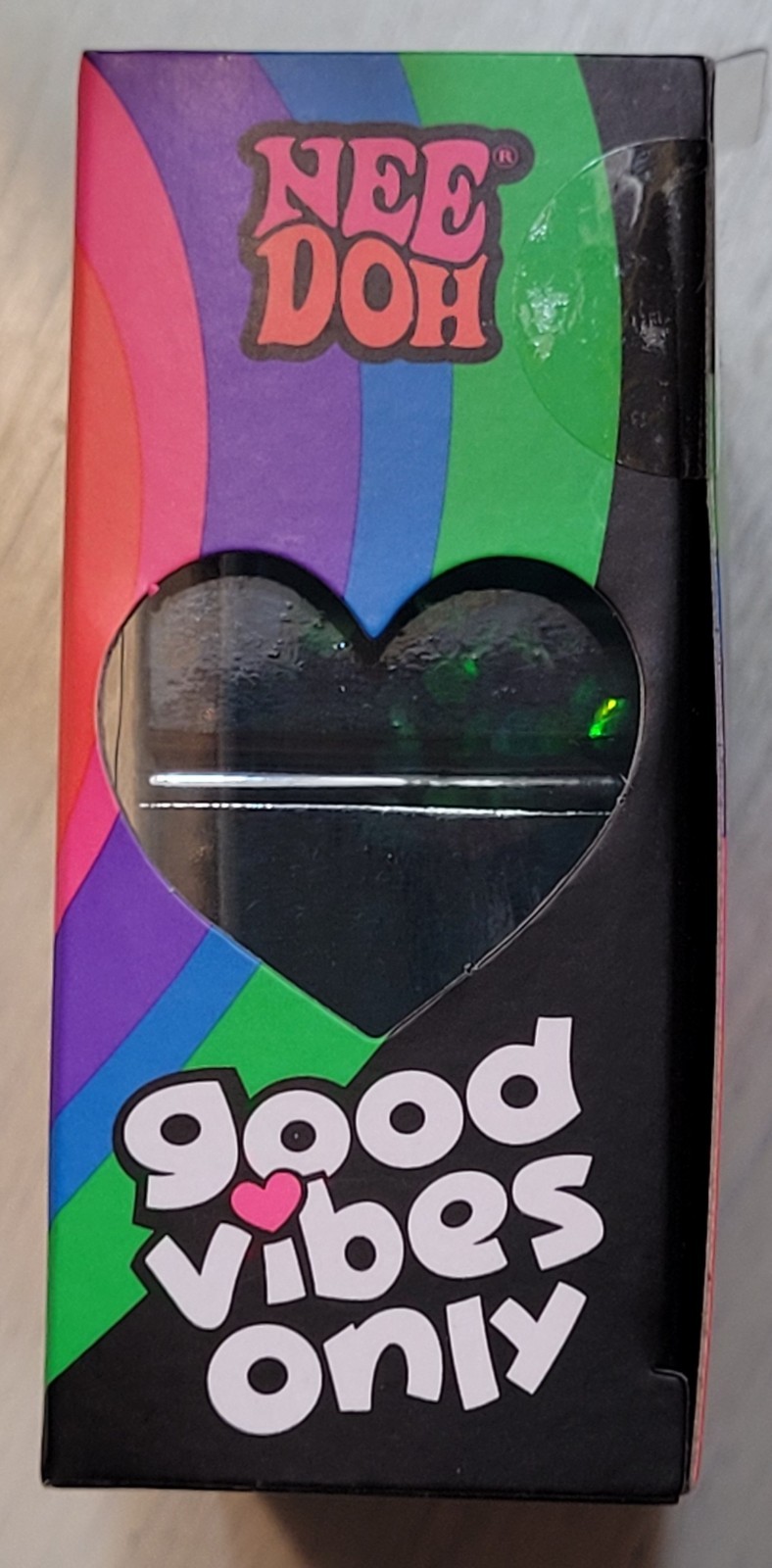 Nee Doh “Good Vibes Only”-Heart Shaped SQUISHY-1 of 6 Different Positive Sayings