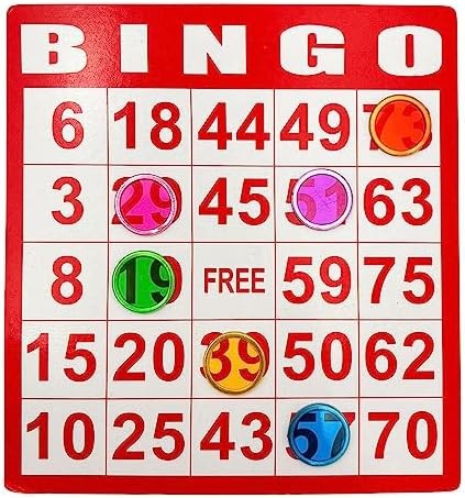 500 Pieces 6 Color Magnetic Transparent Bingo Counting Chips with Metal Edge