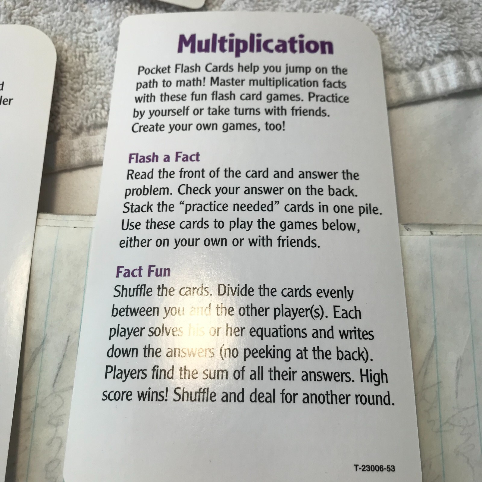 TREND Multiplication 0-12 Flash Cards Age 6+ Self-Checking Design*Skill Build