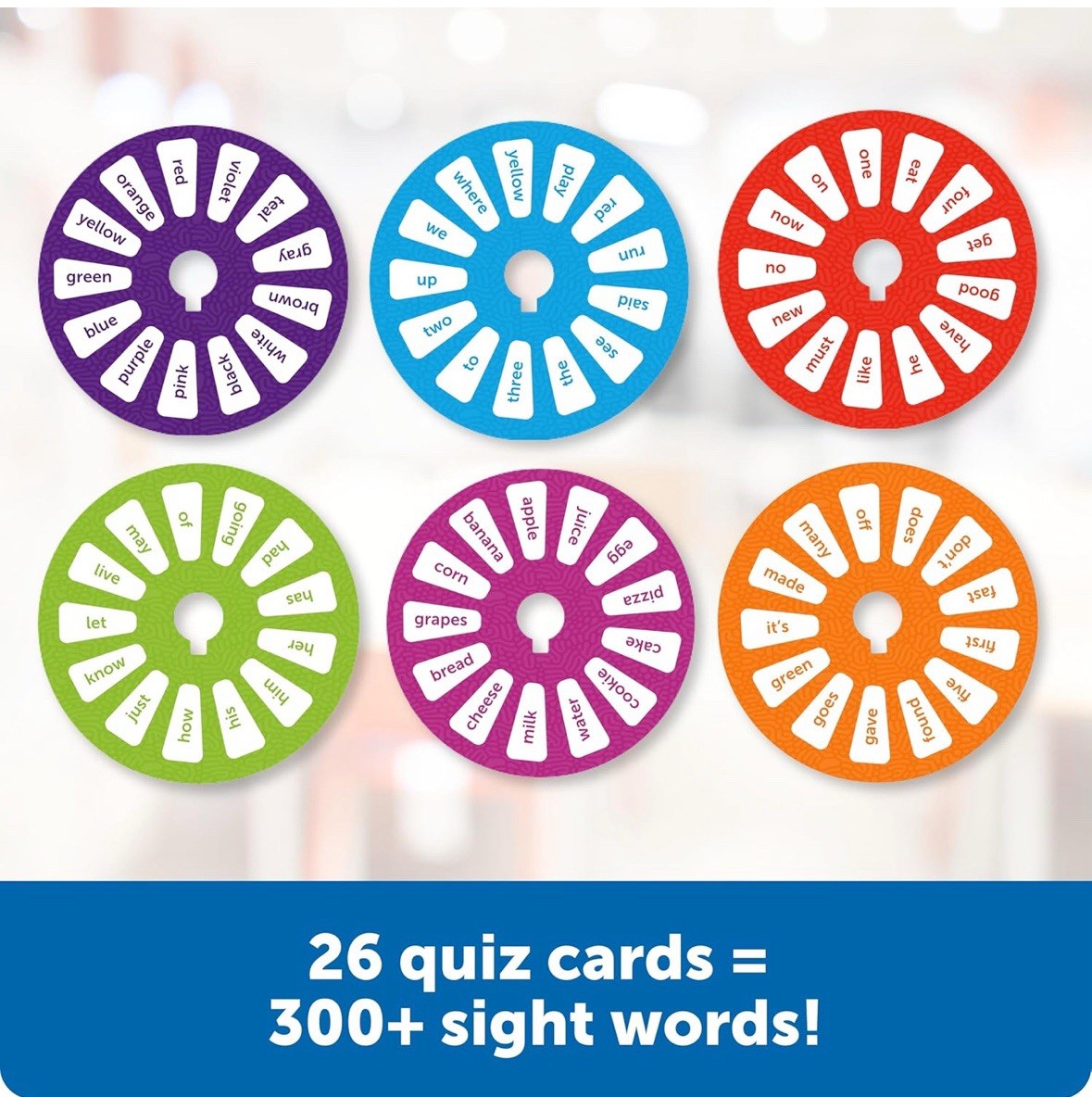 Learning Resources Spin And Learn Wheels Sight Words 350 Words Game New
