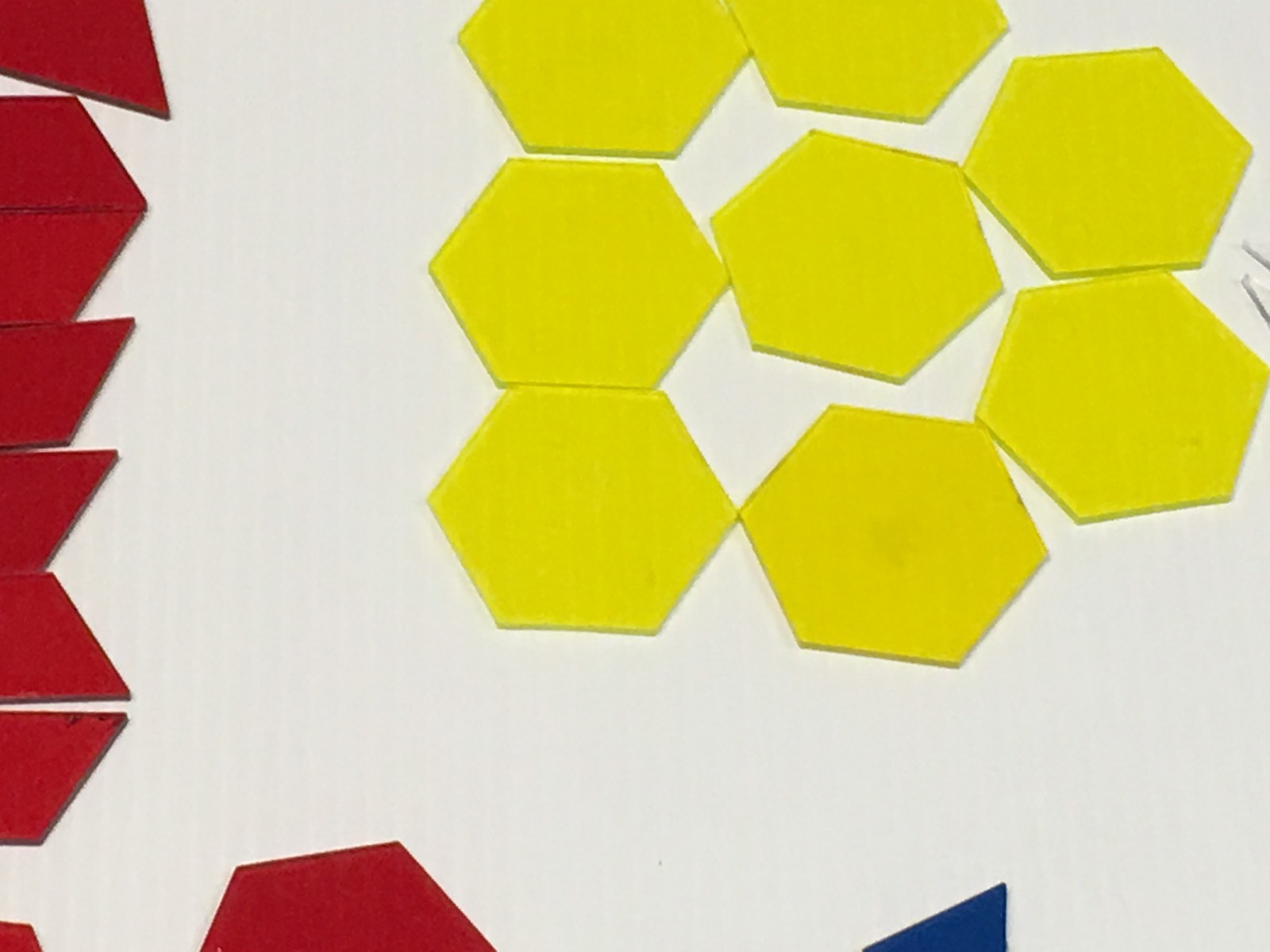 Translucent Pattern Blocks / 150 Pc. Set for use with light tables #2
