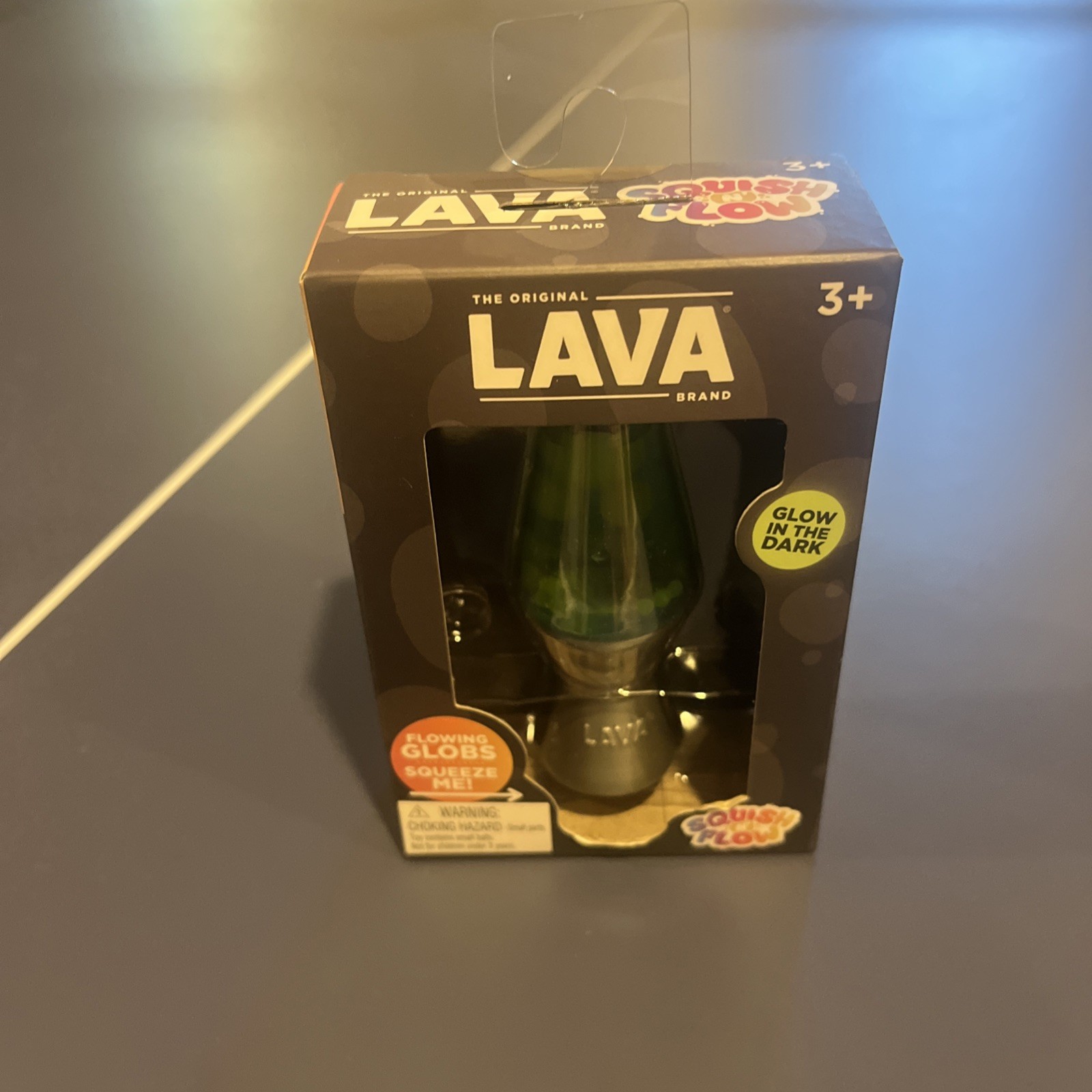 Schylling Lava Lamp Squish N Flow Squishy NeeDoh Glow In The Dark Rare New