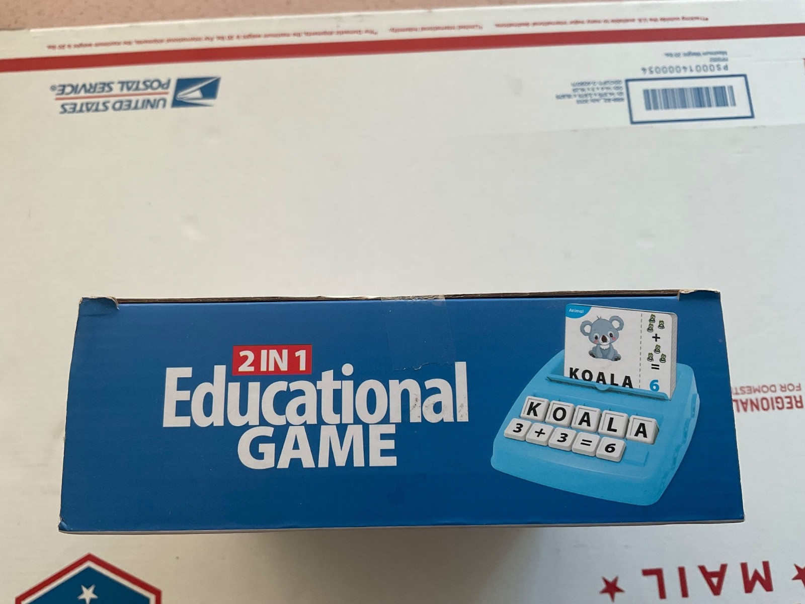 2 In 1 Letter Educational Game / Spelling Word Game Ages 3 & Up