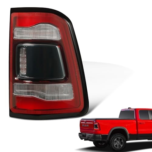 Tail Light Assembly Compatible With 19 RAM 1500 LED Black w/o Blind Spot RH