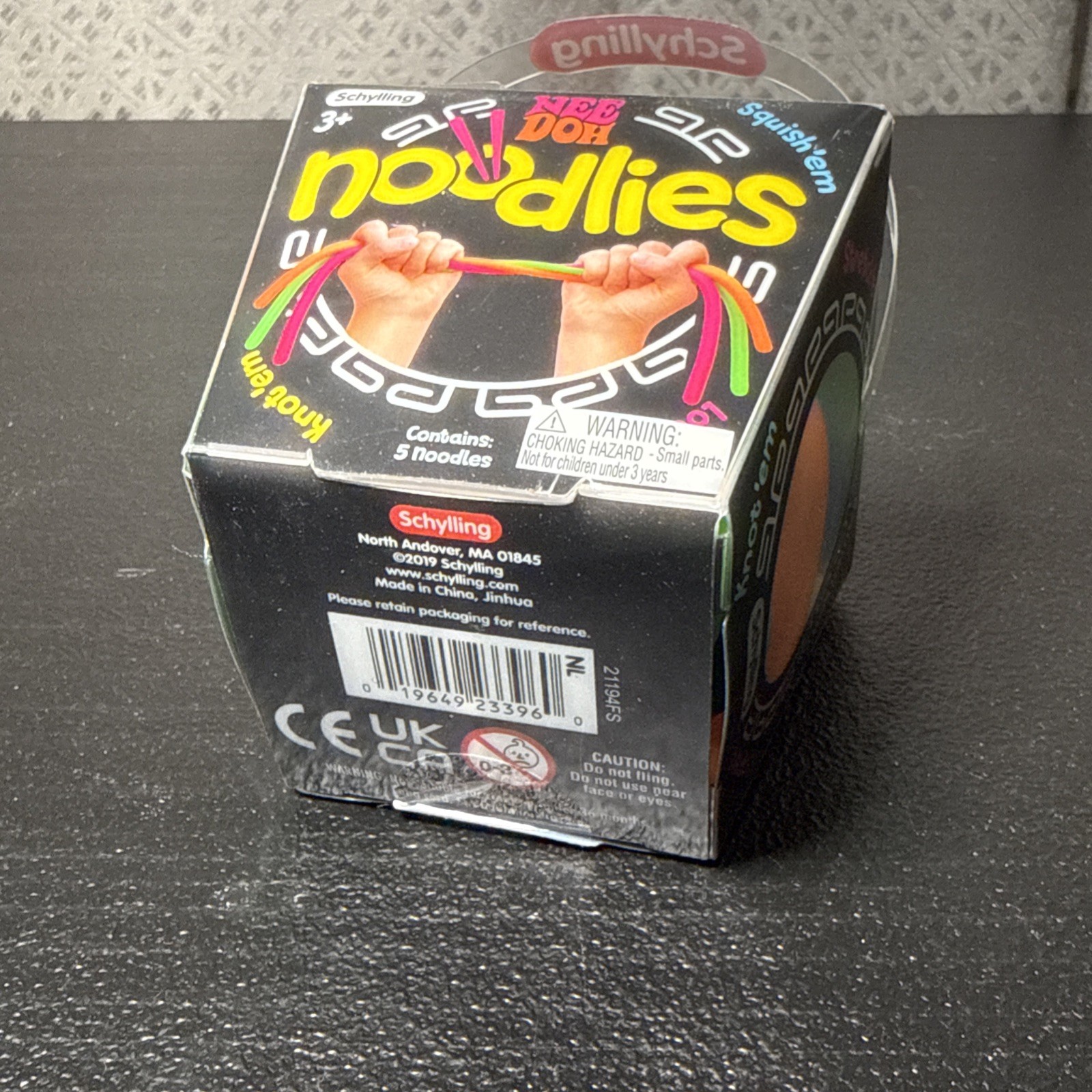 NeeDoh Noodlies Sensory Fidget Toy, RARE Nee Doh Stretchy Noodles 5 Colors USA