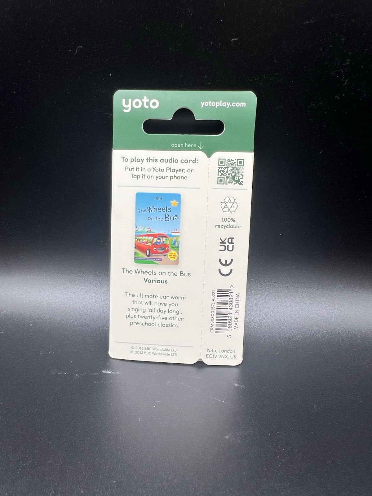 Yoto Discontinued BBC The Wheels On The Bus UK Release Audio Music Card WorksUS
