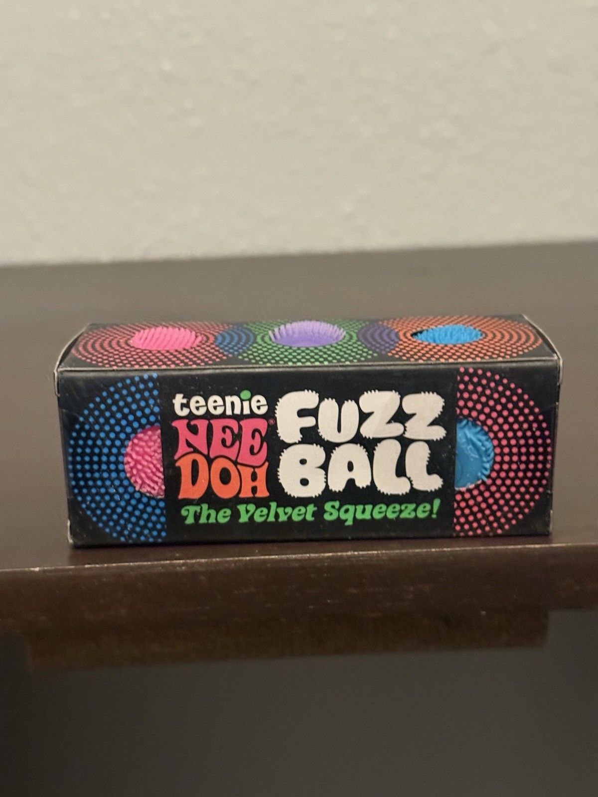NeeDoh Teenie Fuzz Ball 3 Pack Mini Nee Doh Fuzzball AUTHENTIC Pink Blue Purple