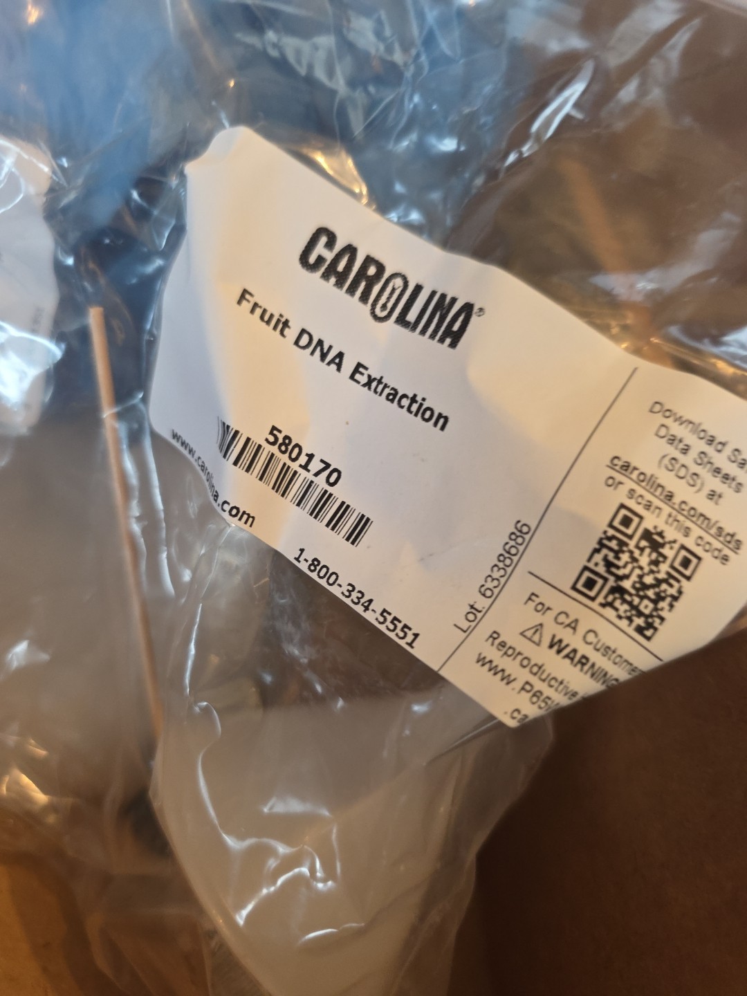 Carolina Principles of Biology Equipment Set Chemistry Safety Set Incomplete