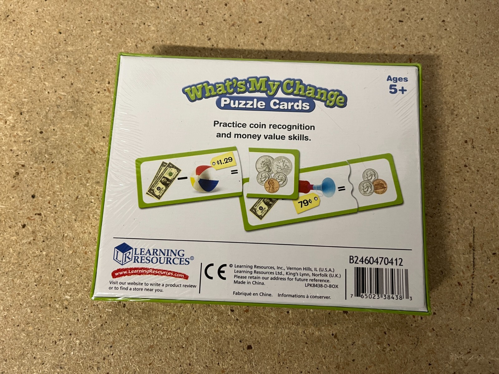What’s My Change? Puzzle Cards Learning Resources Set of 20 Cards C40