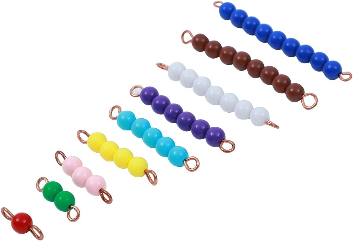 Montessori Counting Beads Checker Board Math Games & Teaching…