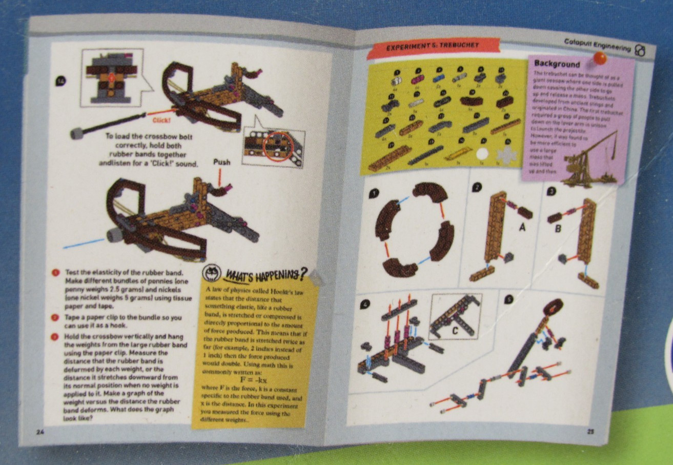 CATAPULT ENGINEERING 6-in-1 Kit Build Medieval Weapons STEM Thames Kosmos NEW!