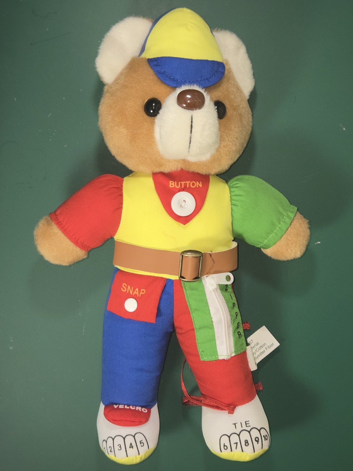 Talking Teaching 12″ Teddy Bear Plush Stuffed Animal Learning Toy Used