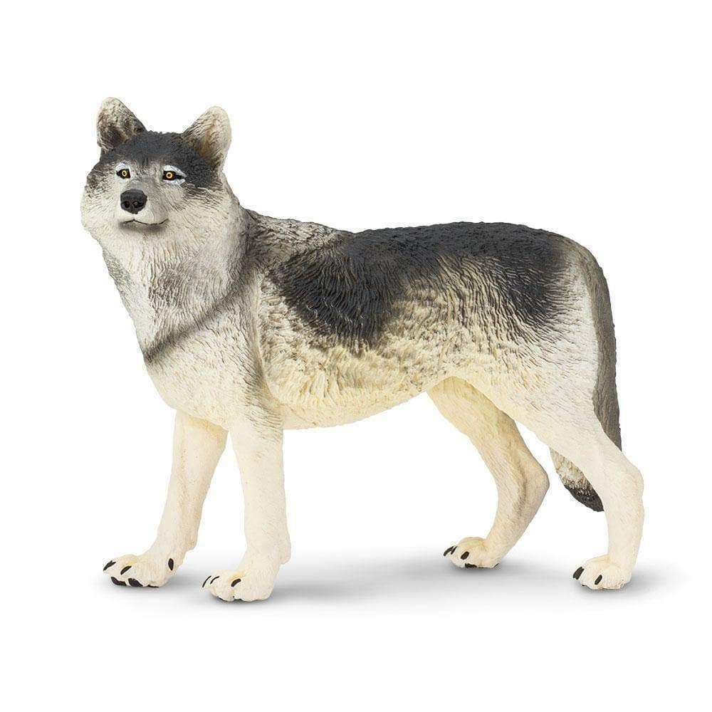 GRAY WOLF Animal Figurine Safari Ltd. toy Wonderful Wildlife