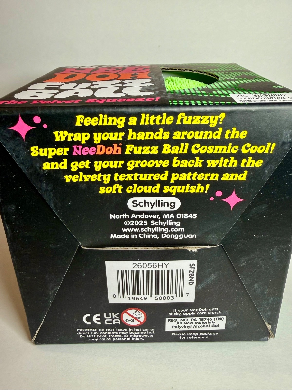 NeeDoh SUPER FUZZ Ball Green XL Giant Fuzzy Squishy Stress Toy 🔥 100% AUTHENTIC