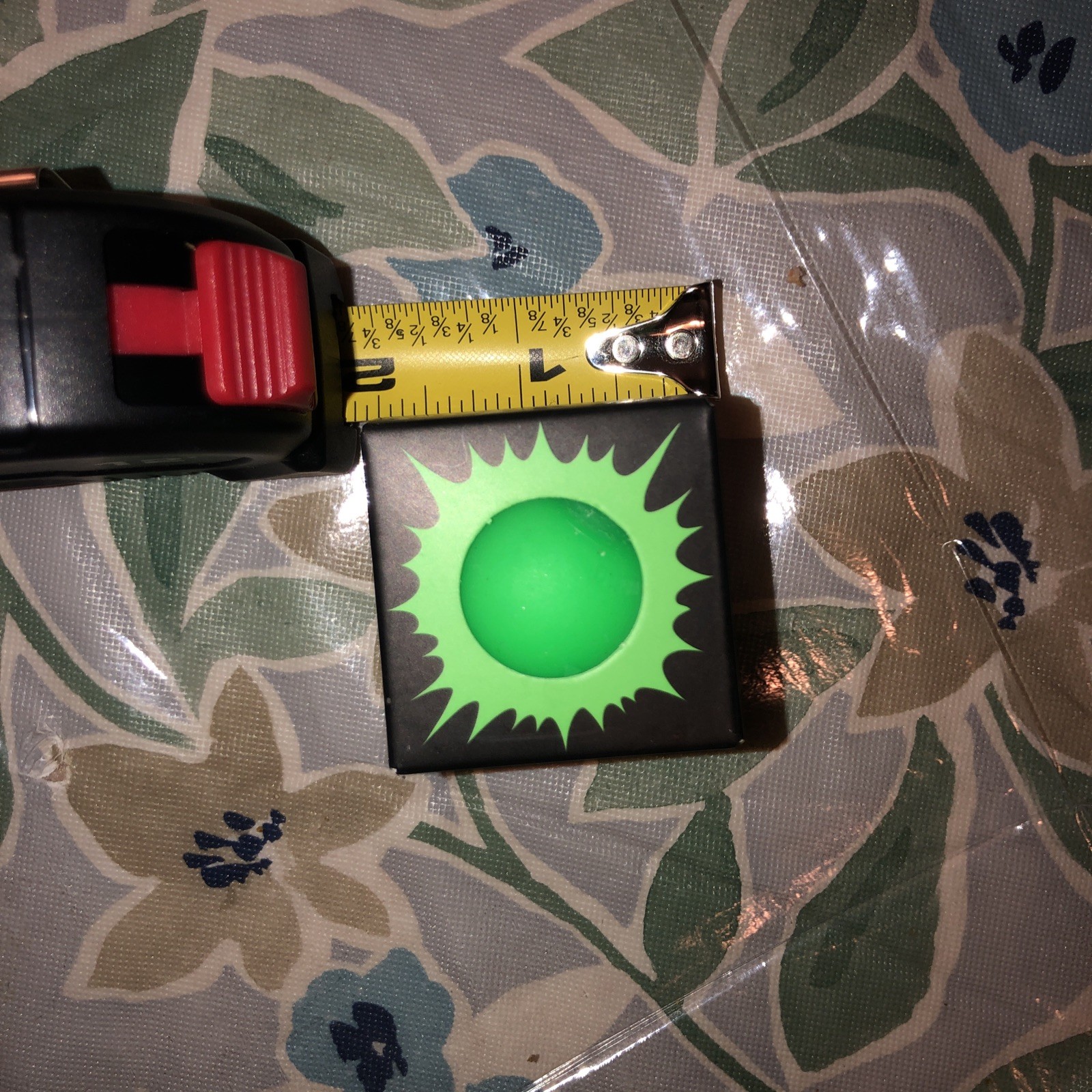 REAL GENUINE: NeeDoh Squishy Nee doh Glow in dark original stress BALL GREEN
