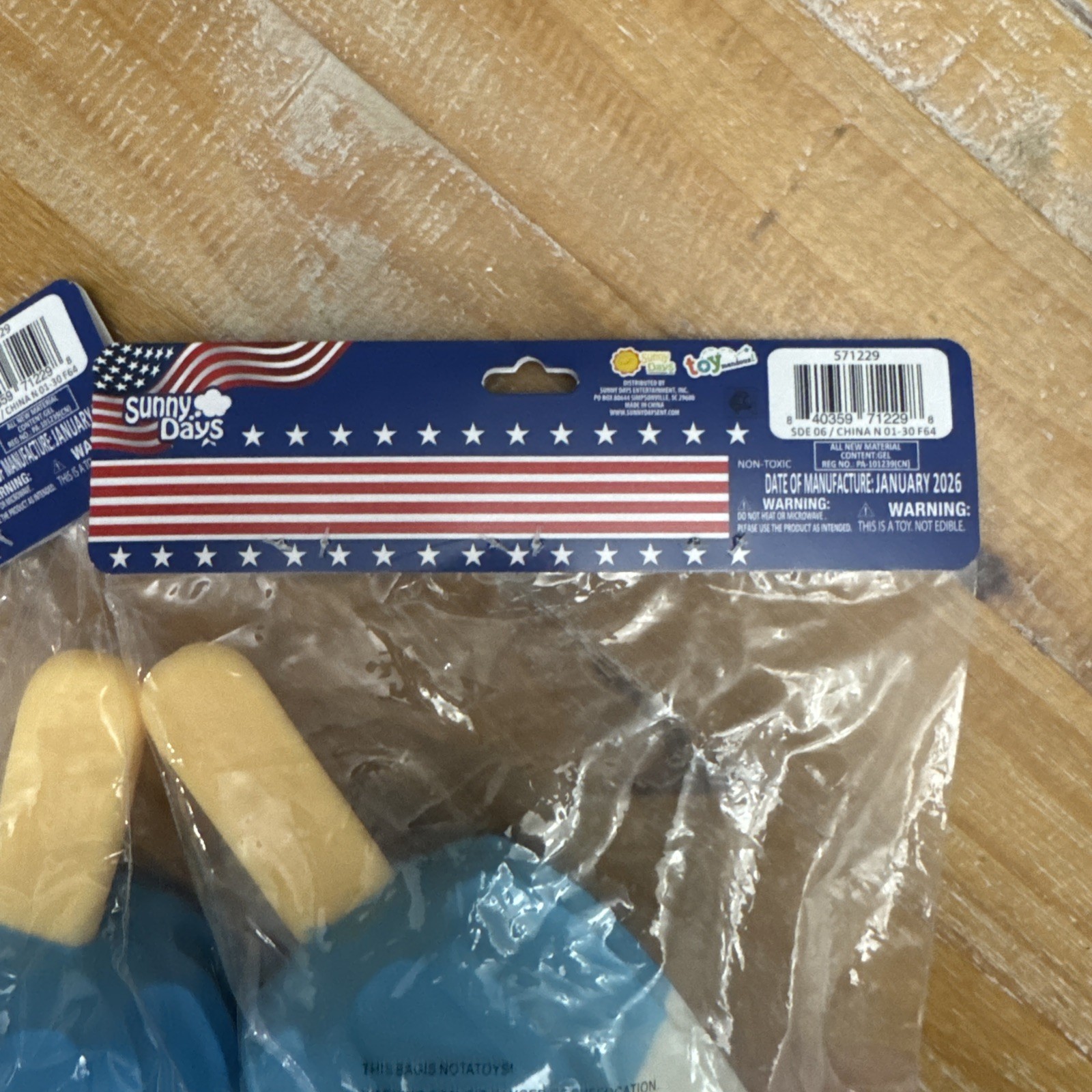 2 SUNNY DAYS JUMBO SQUISHY ROCKET POP! Popsicle Squishy! RED WHITE & BLUE!