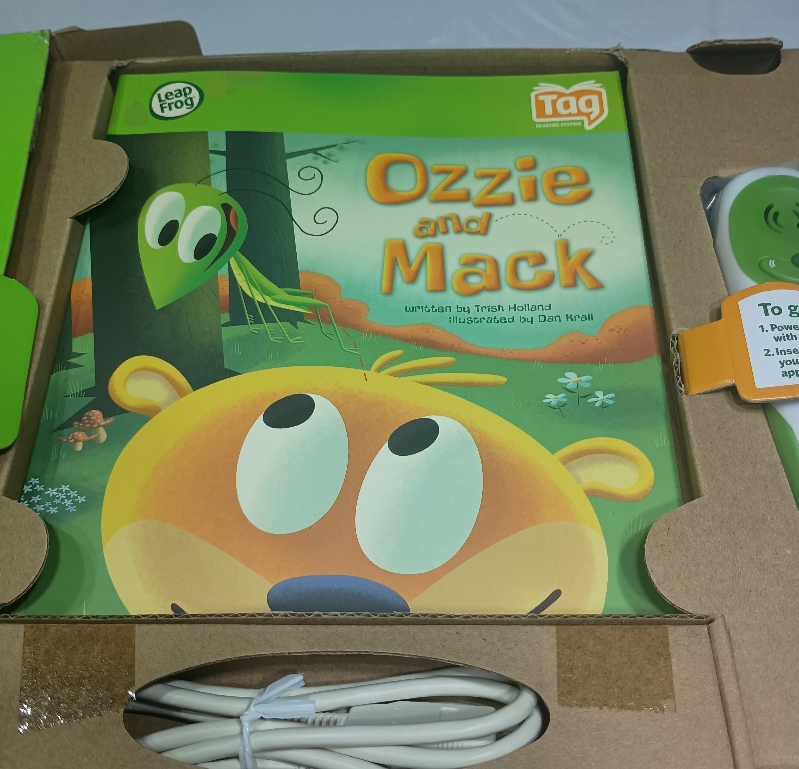 NIP Leapfrog Tag Reading System Ages 4-8 Ozzie and Mack Book