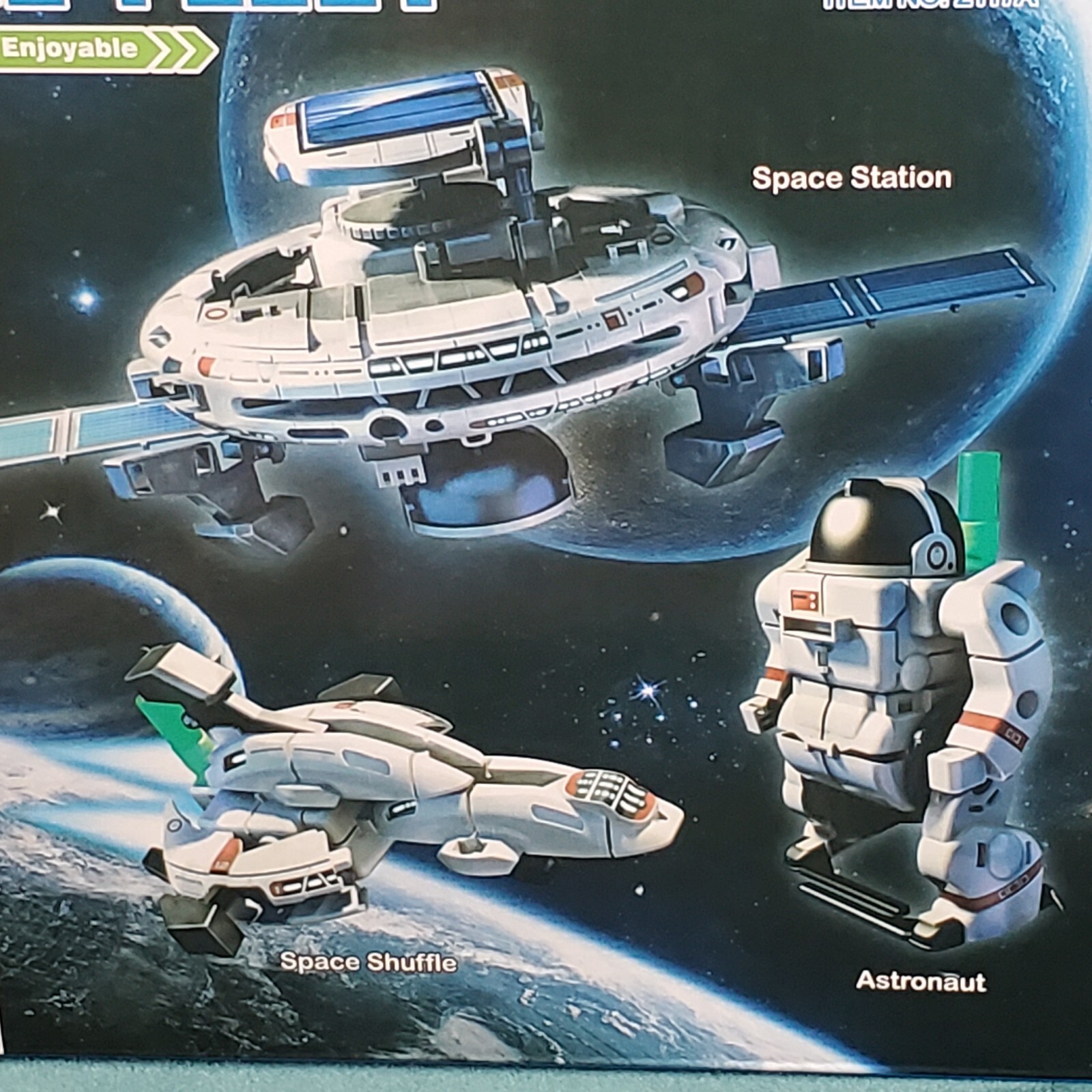 STEM 6 in 1 Solar Rechargeable Space Fleet Robots Learning Kit DIY Science NEW