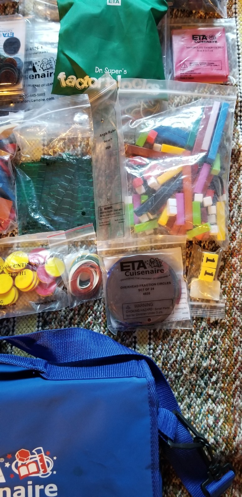 Homeschool Montessori Teaching ETA Math Manipulatives Sets for K-6 grades