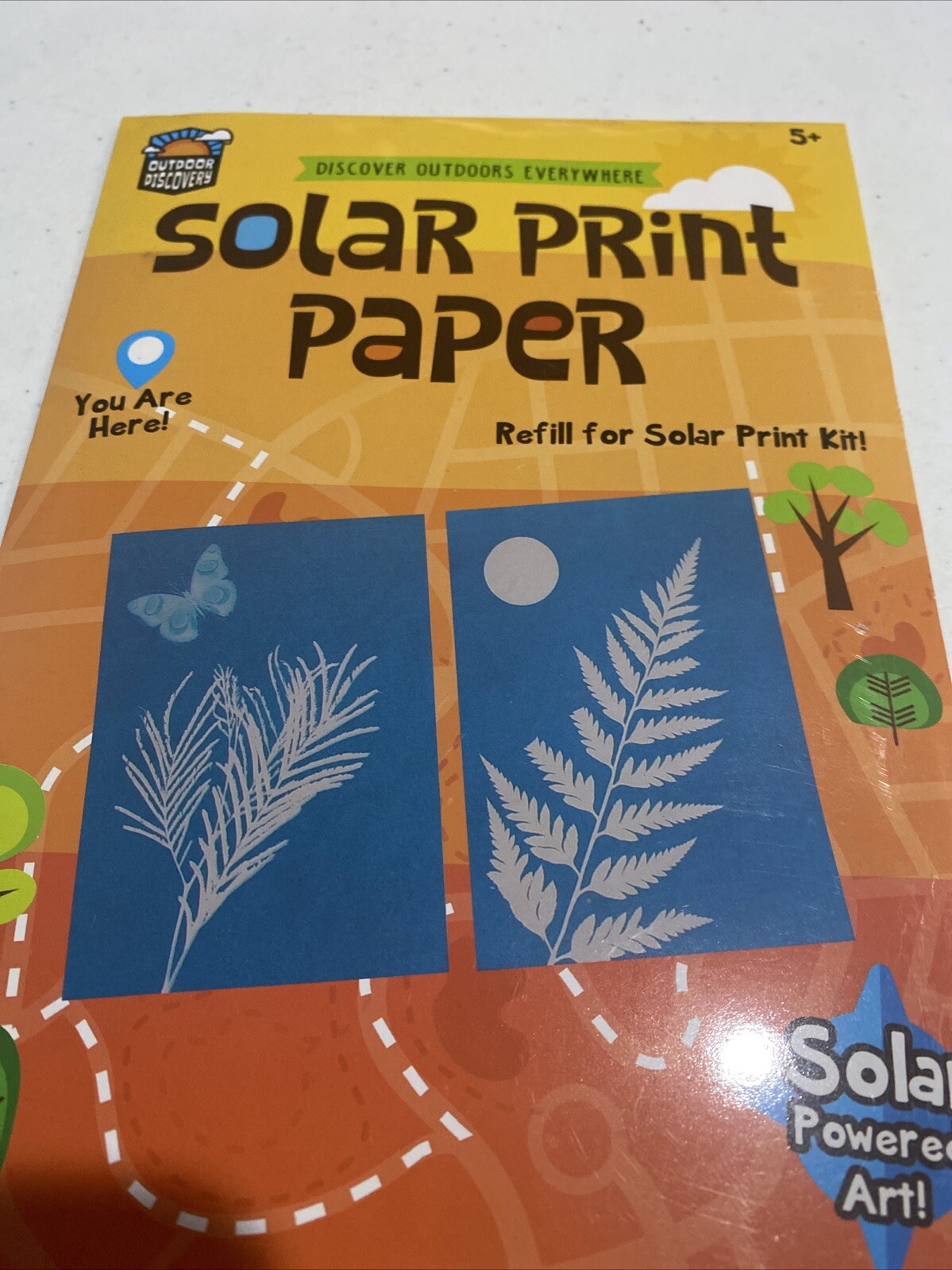Toysmith Outdoor Discovery, Solar Print Paper, Refill for Kit 12 Sheets Total