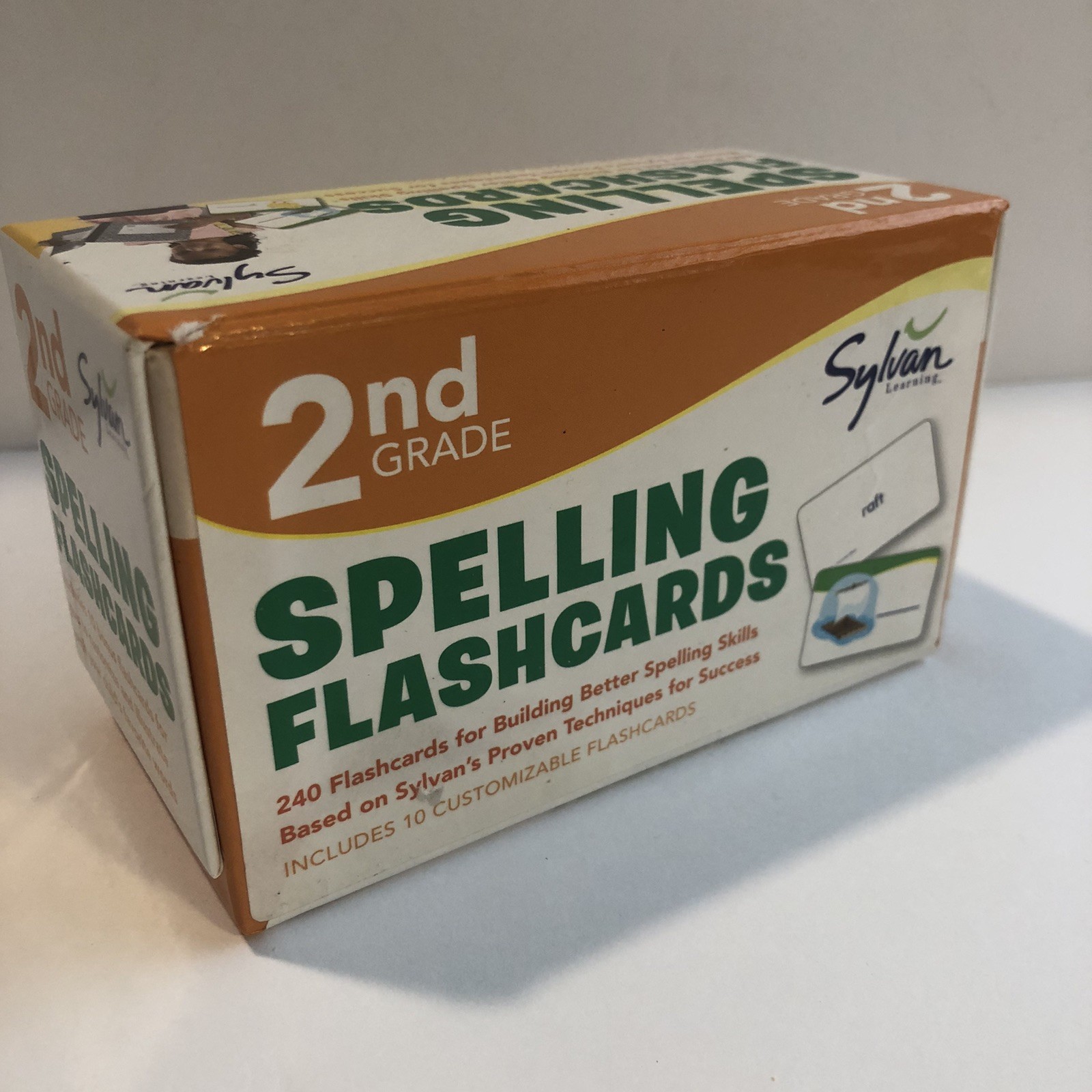 Sylvan Learning 2nd Grade Spelling Flashcards 240 Cards Phonics 9780307479396