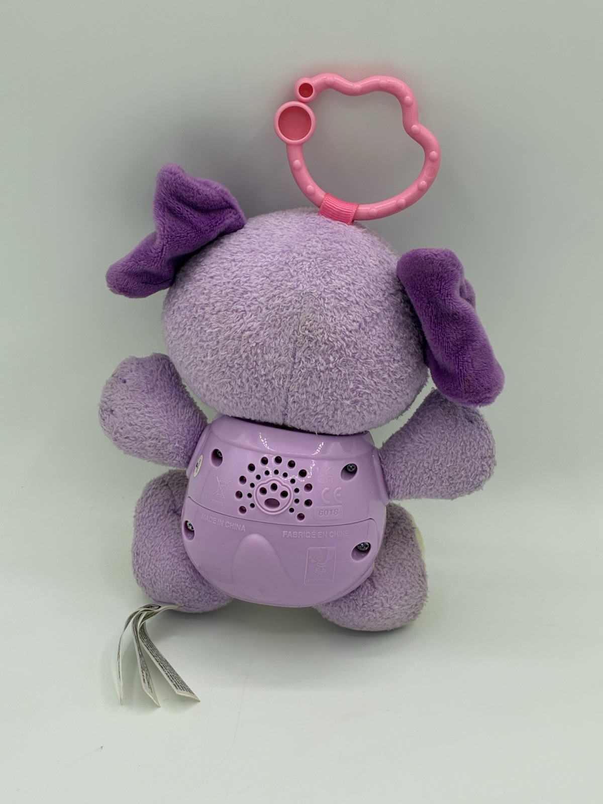 Leap Frog Sing & Snuggle Violet Purple Puppy Musical Interactive Plush Toy WORKS