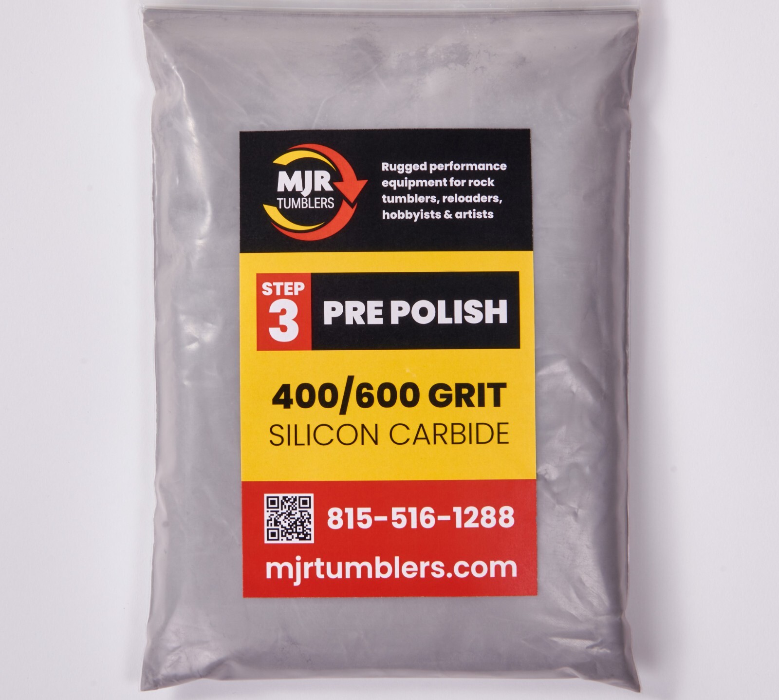National Geographic Rock Tumbling Polishing Media Grit Kit for 3 lb Rock Tumbler