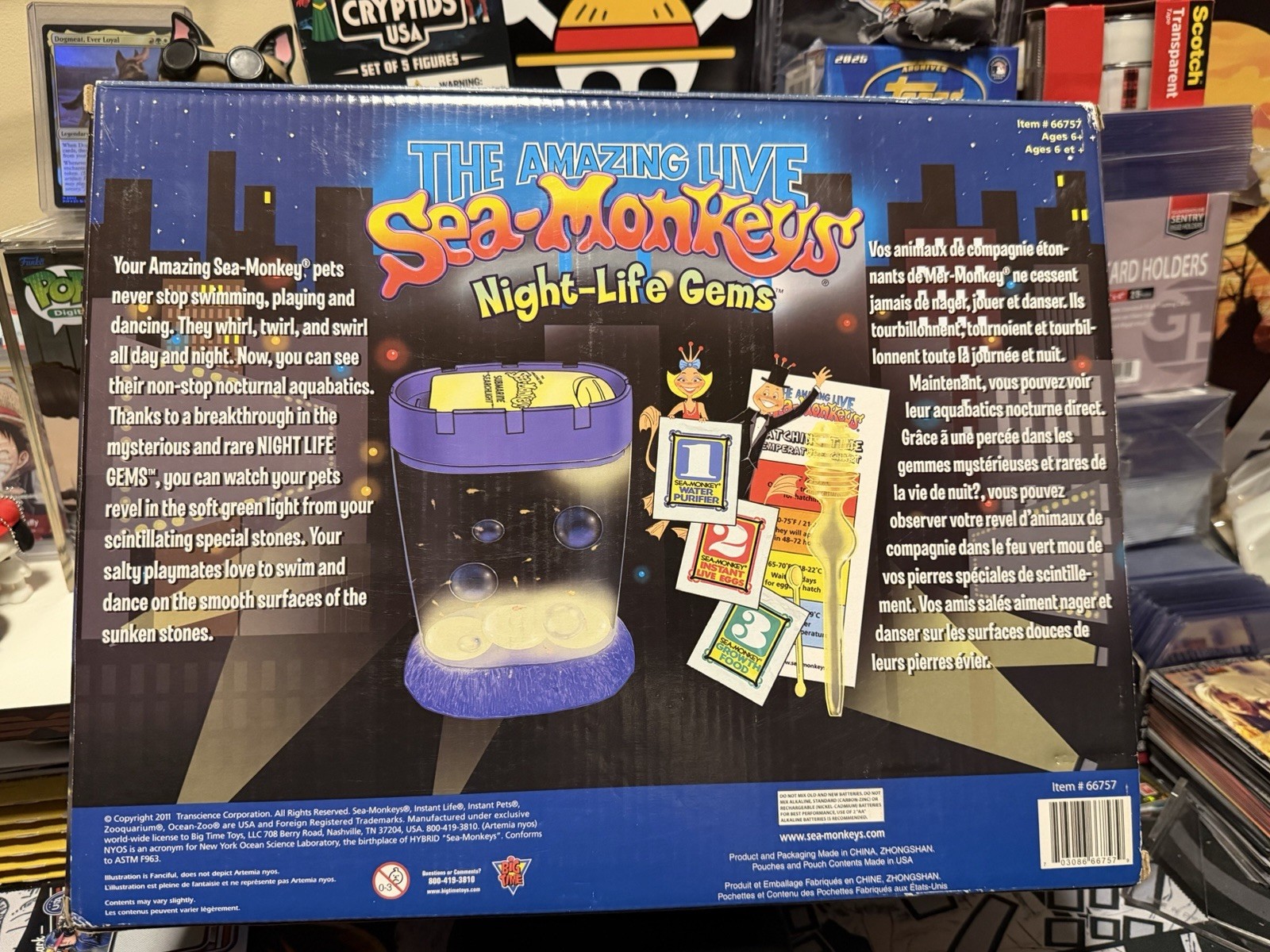 Rare NIB The Amazing Live SeaMonkeys NightLife Gems 2011 Glow In The Dark Sealed