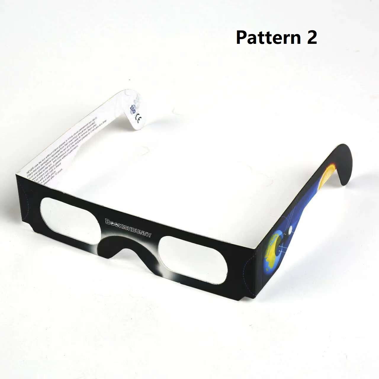 10 Packs Bookishbunny Solar Eclipse Sun Viewer Paper Glasses ISO Certified 2024