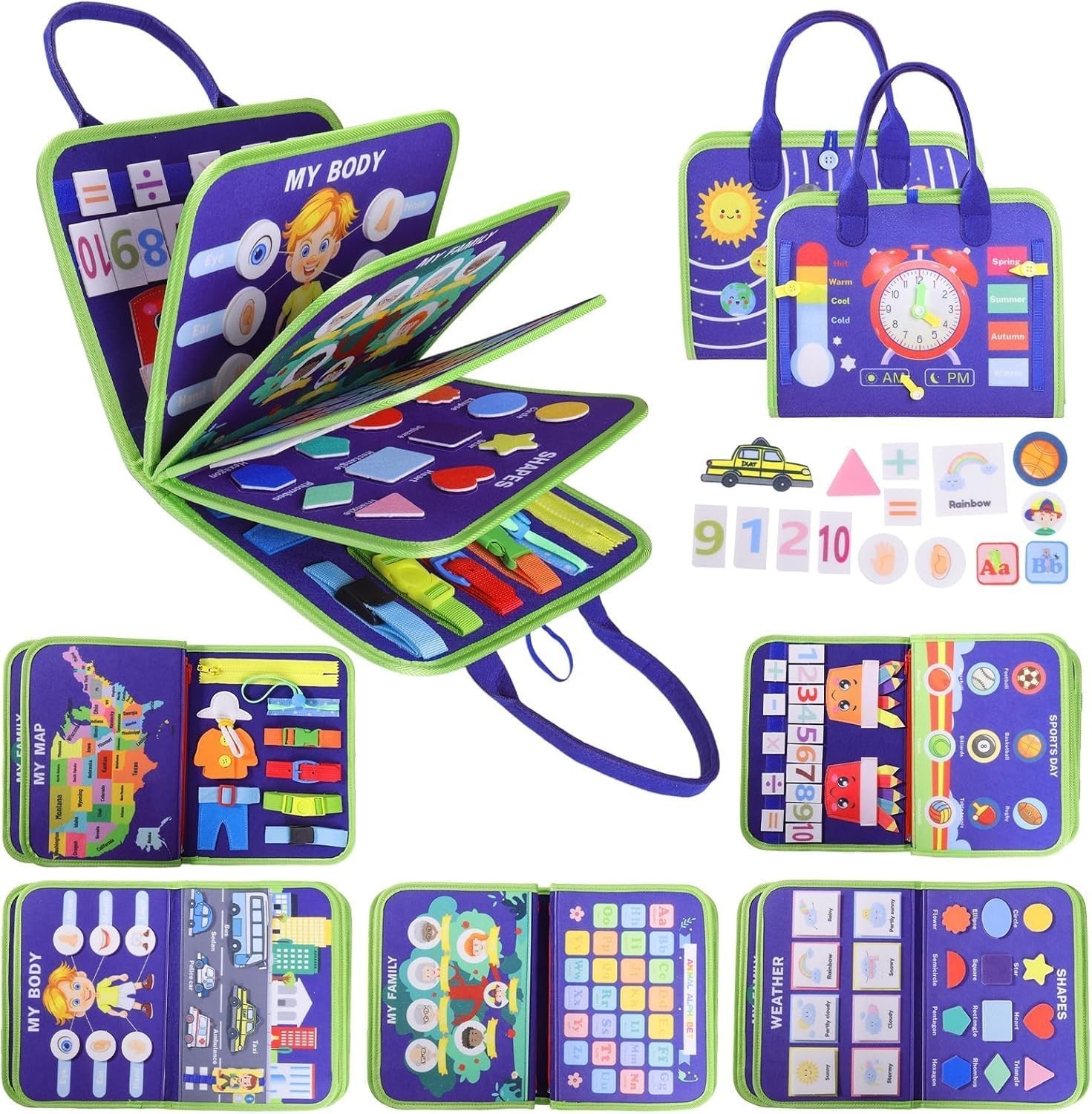 Multi-Sensory Blanket for Dementia Care – Adult Sensory Activity Board