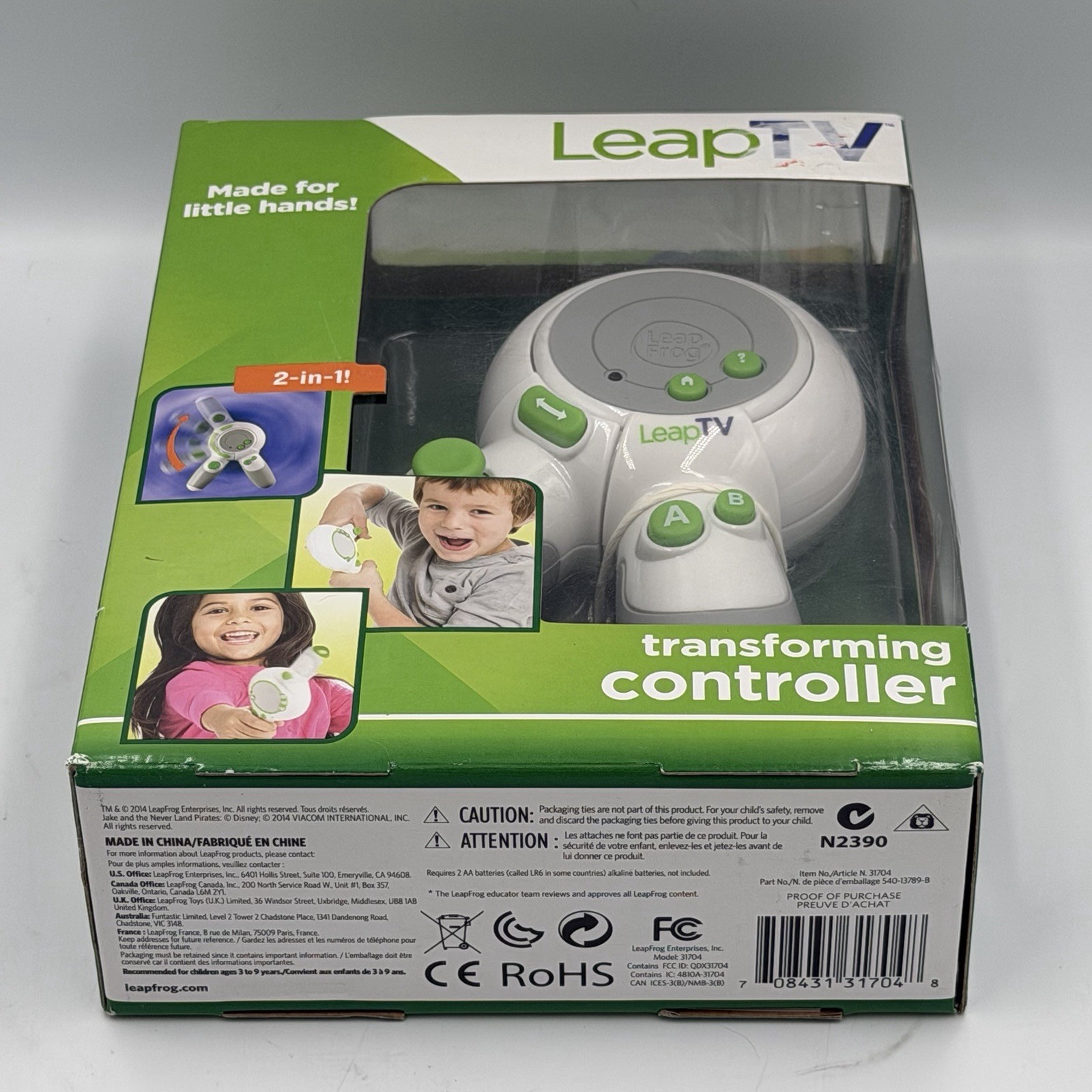 LeapTV Transforming LeapFrog Controller Gaming System Leap TV Video Game Remote