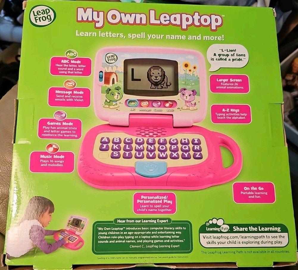BRAND NEW! Leap Frog My Own Leaptop Kids Laptop Computer Learning Educational