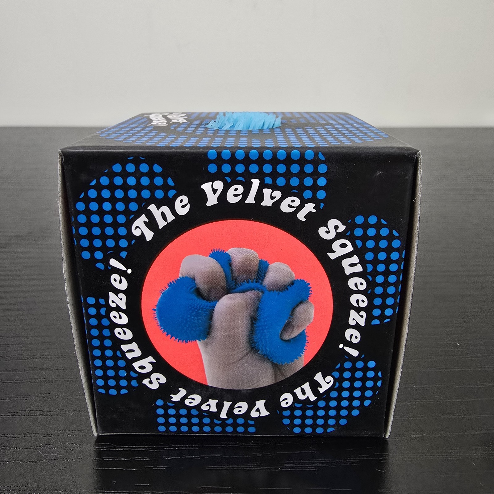 Schylling NeeDoh Fuzz Ball Flower Power Squishy Stress Ball – Blue – New
