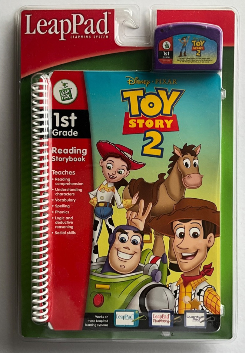LeapPad primary readers Monsters Inc. + Toy Story 2