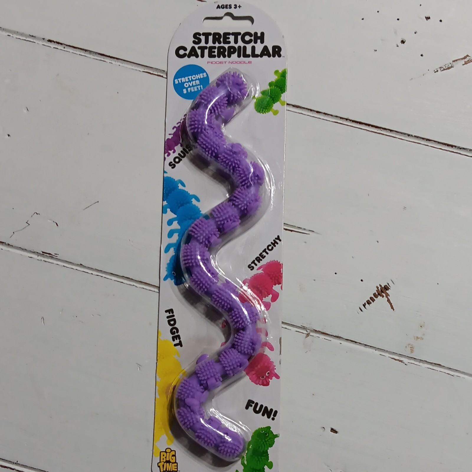 Big Time Stretch Caterpillar Fidget Noodle Tactile Sensory Toy Ages 3+
