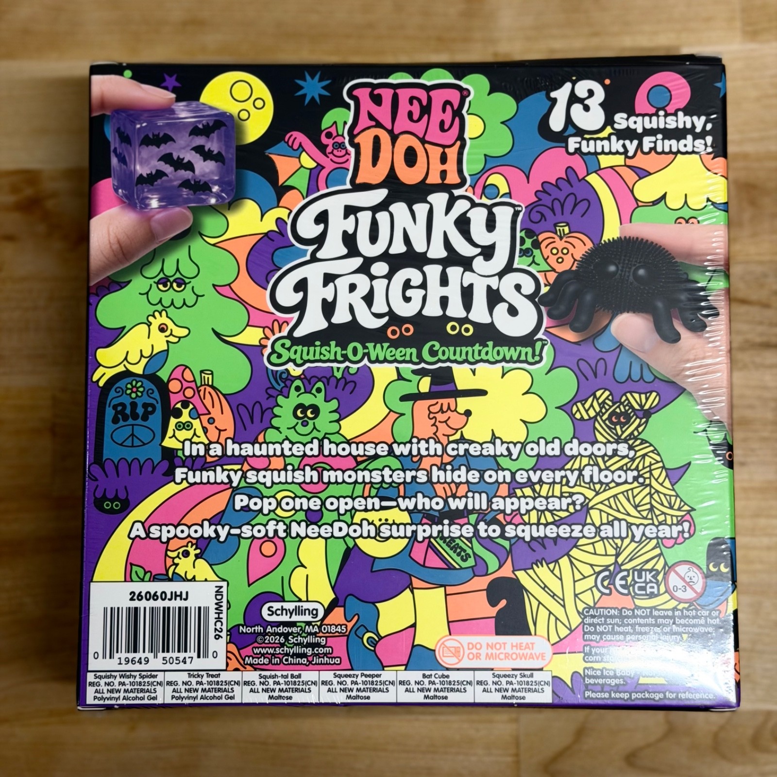 NeeDoh Funky Frights Squish-O-Ween Countdown Set 13 HALLOWEEN