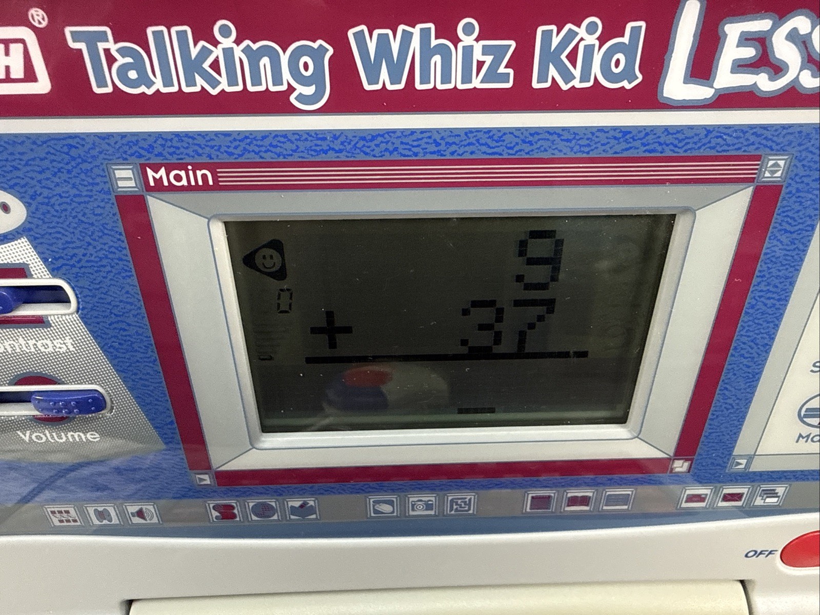 Vintage 1990 Vtech Talking Whiz Kid Learning Toy W/ Manual & Original Box Works