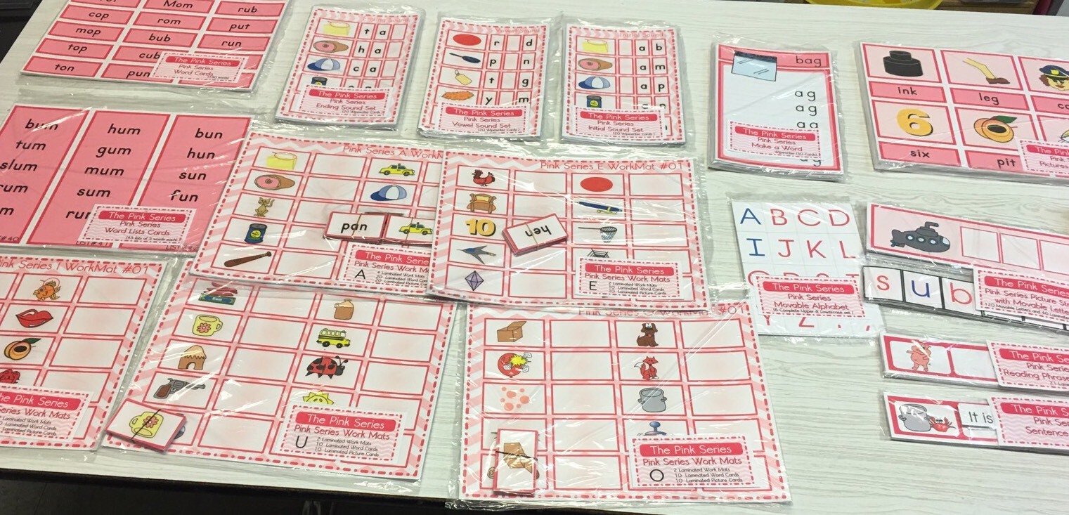 The Pink, Blue & Green Series – 3 Language Kits – Montessori “New”