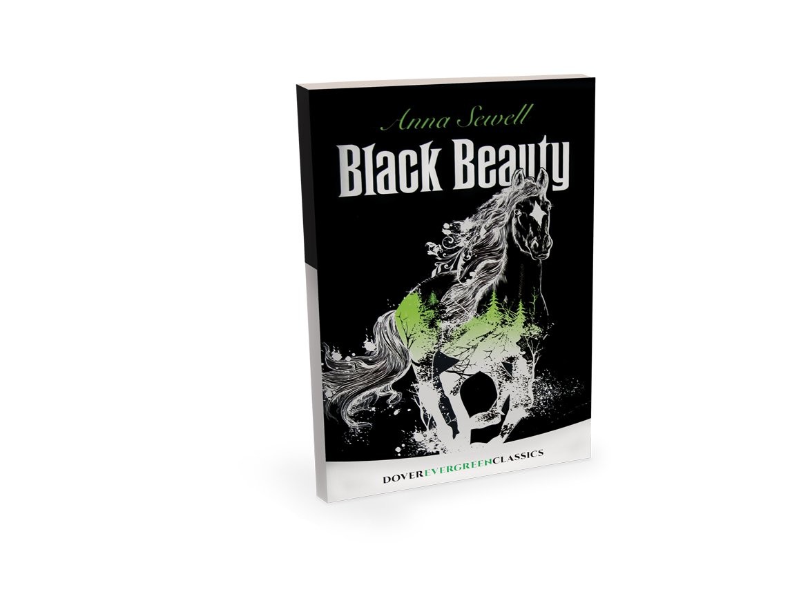 Classics Black Beauty Horse and Book Set (1:12 Scale), 8 years and up