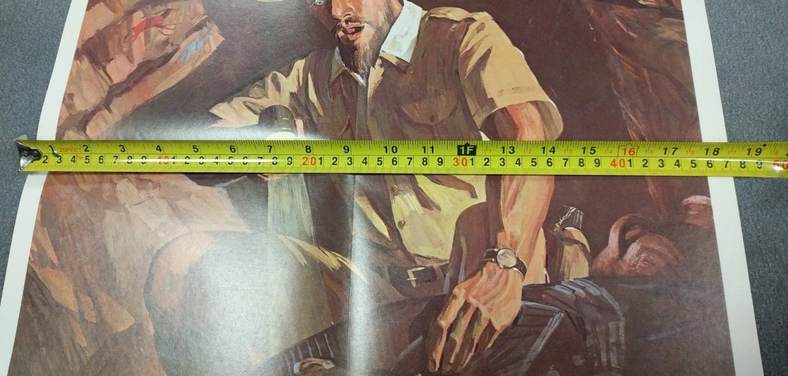 Peabody Myers Vintage Archaeologist Children On Bird 1966 School 2 Poster Lot #5