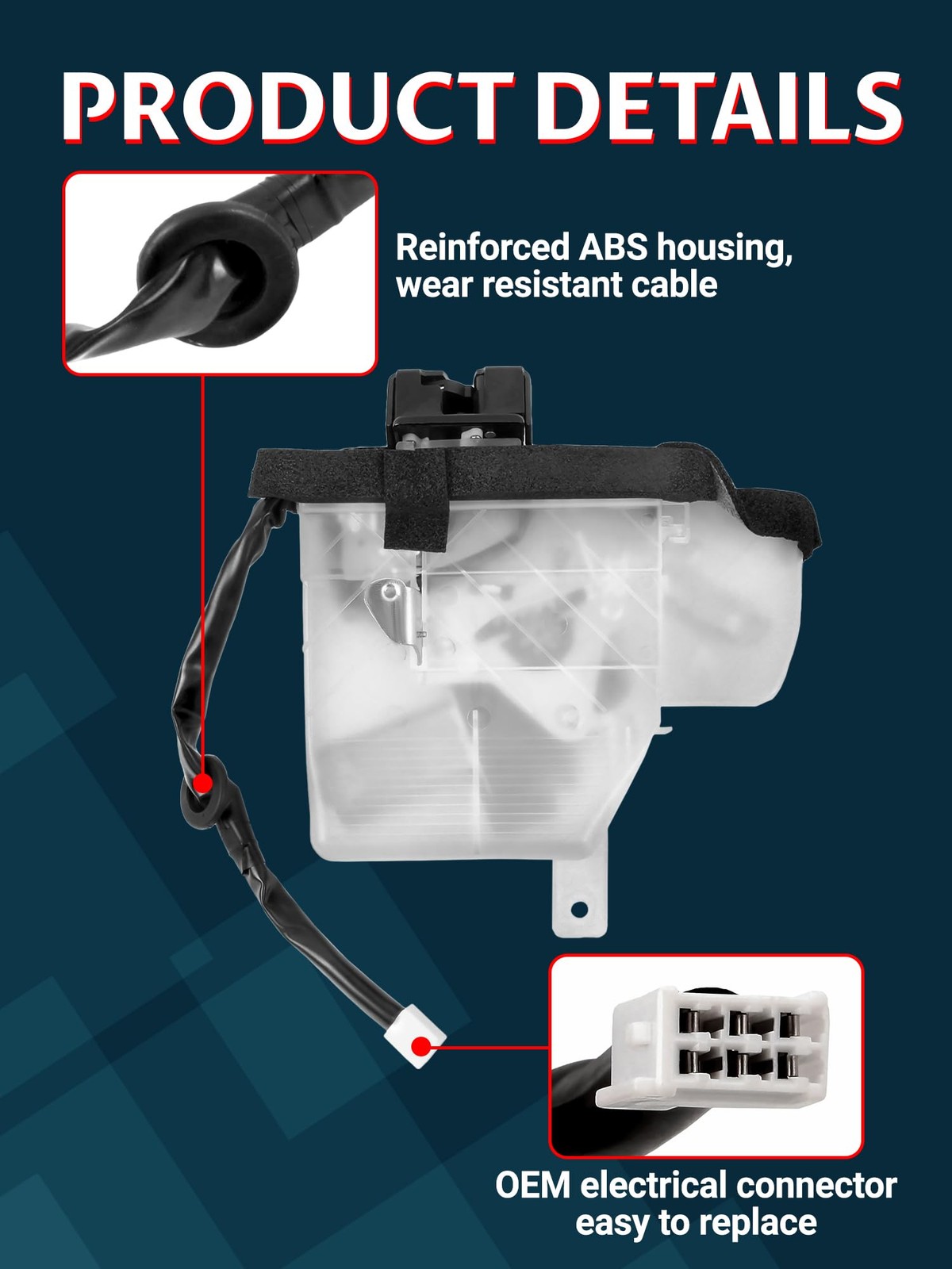 Rear Hatch Latch Actuator Compatible with 2003-2009 4Runner, Door Lock Trunk…