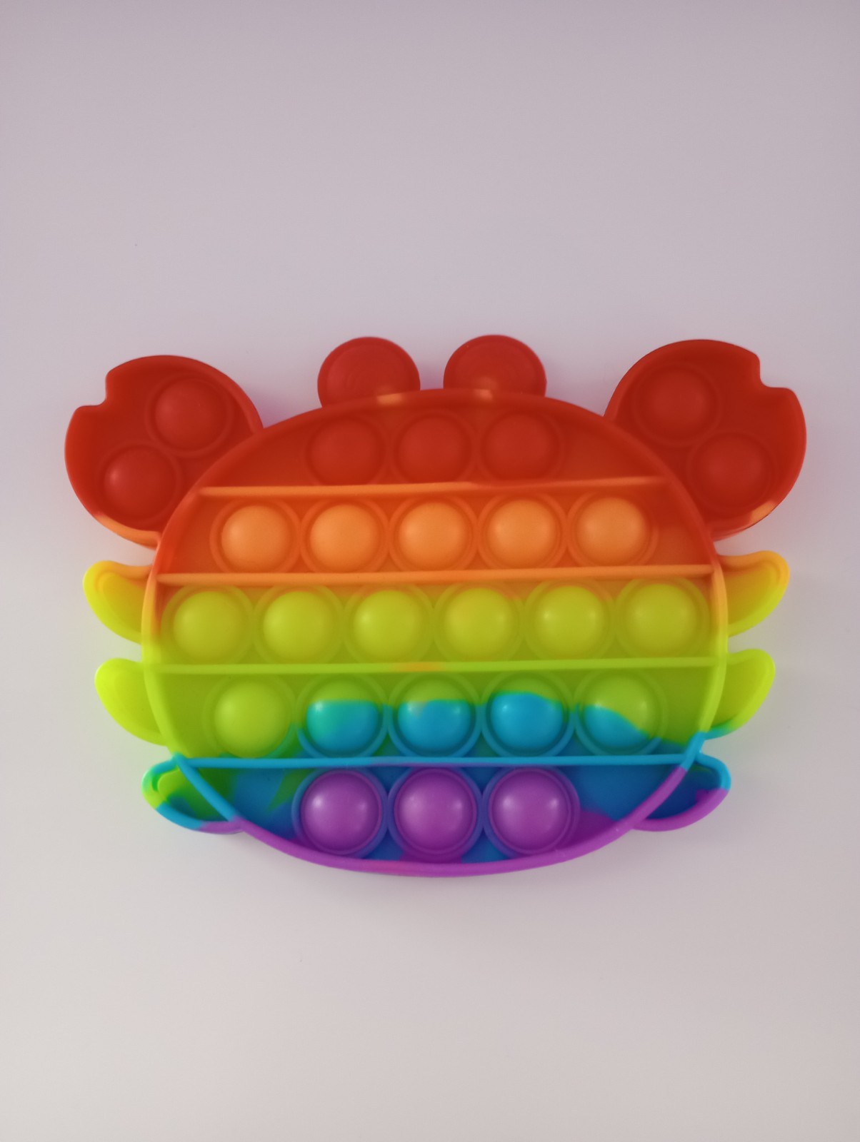 Rainbow Crab-Shaped Pop It Sensory Toy Tactile Toy Ages 3-4 8-11 Years