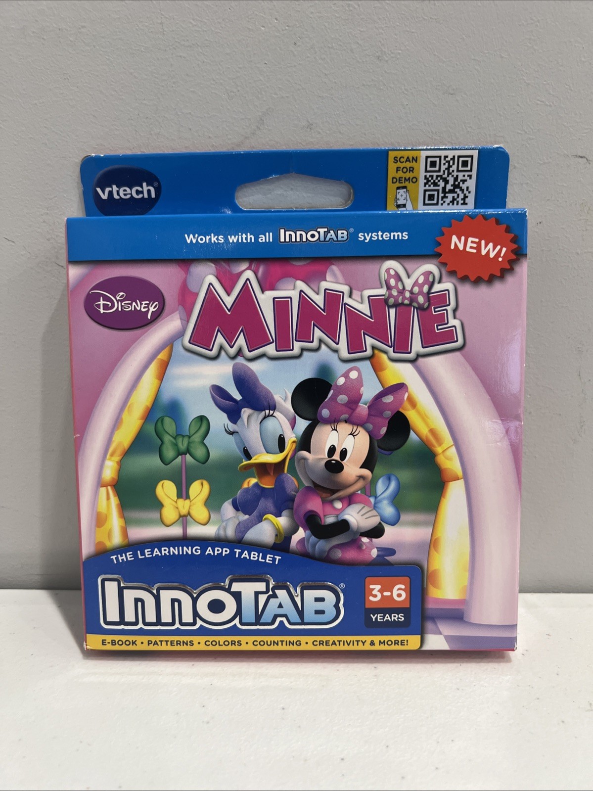 VTech InnoTab Disney Minnie Learning Game E-Book Cartridge Ages 3-6 Tablet