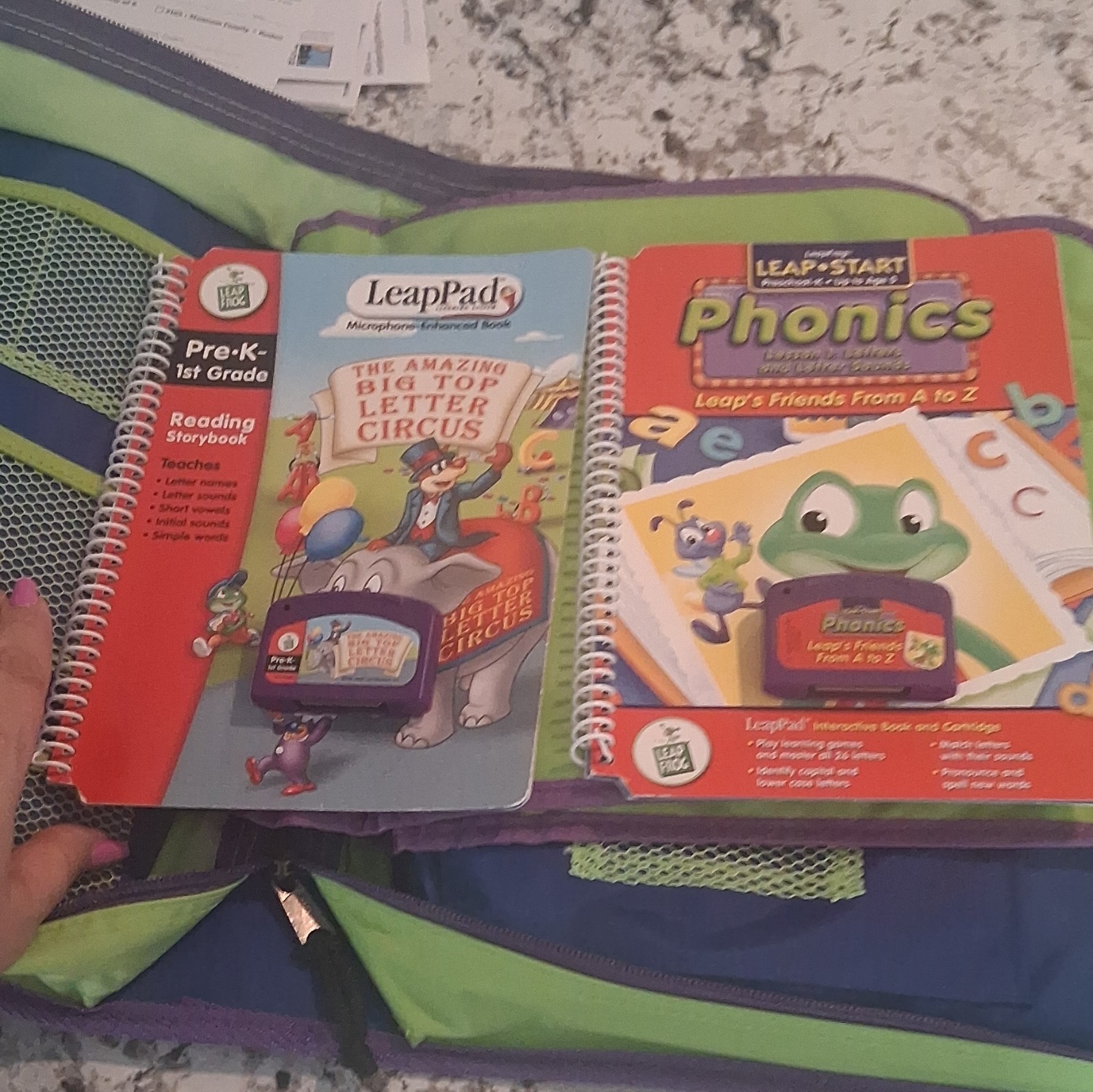 LeapFrog LeapPad Learning System w/ Carry Case & Books, Ages 4-6