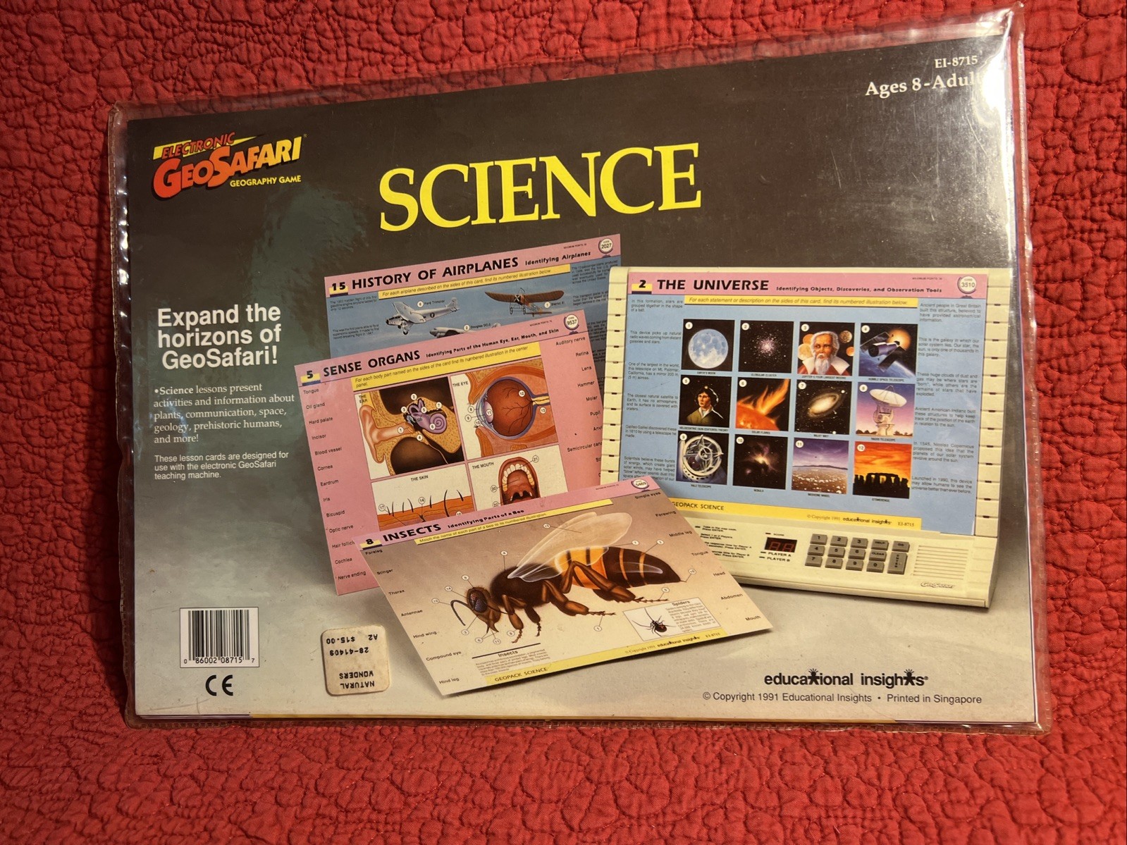 GeoSafari Educational Electronic Game Cards Science EI -8715 Complete Age 8+