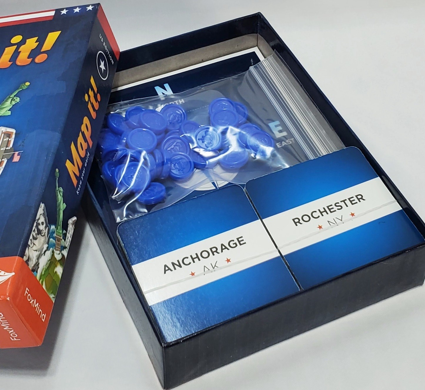 MAP IT! Game USA Edition Geography Learning Card Game ▪︎ Complete